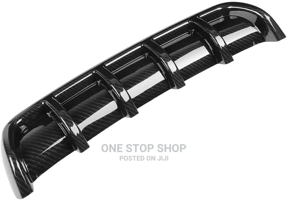 Universal Shiny Carbon Black Look Rear Shark Fin Diffuser