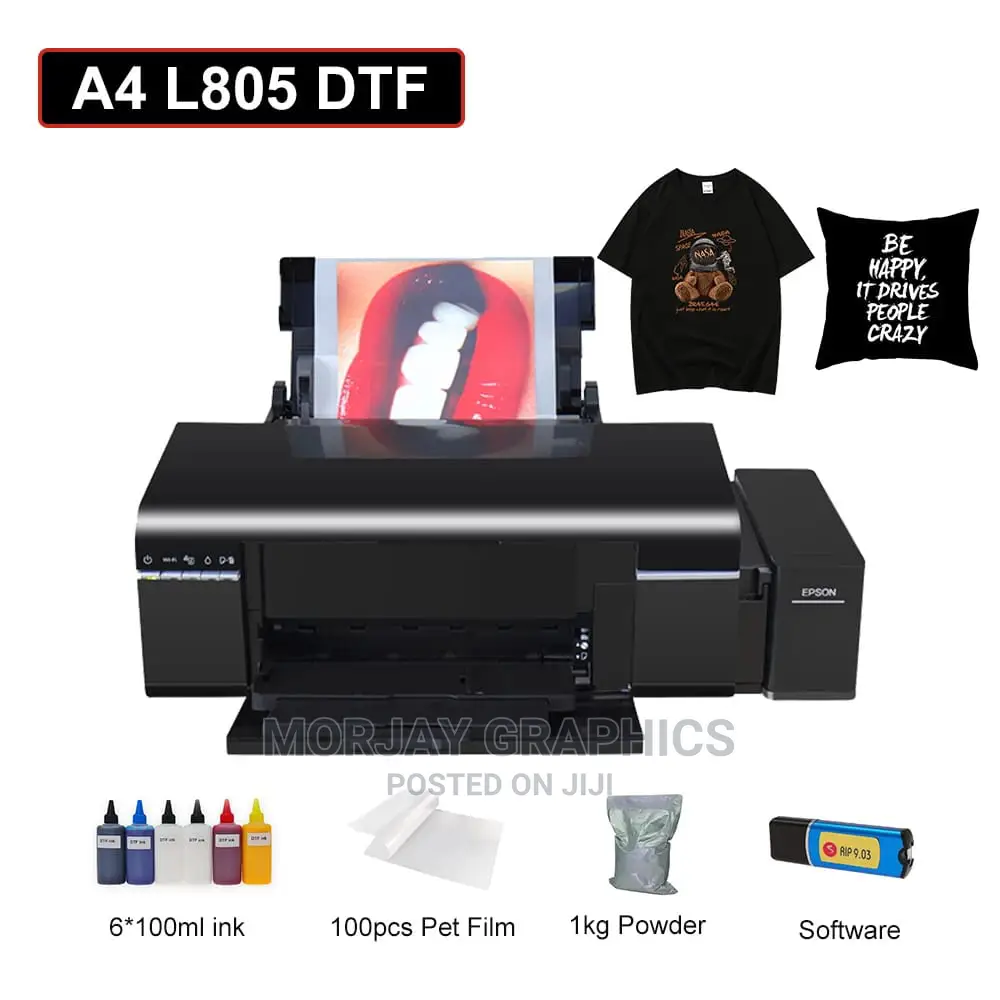 Upgraded L805 A4 Size 6 Color DTF Printer Now Available