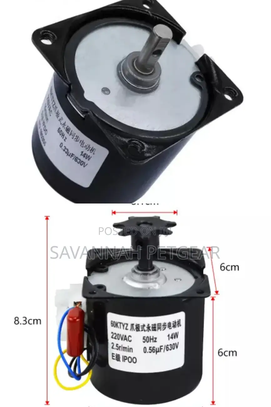 Synchronous Motor for Shawarma Grill Egg Incubator Turning