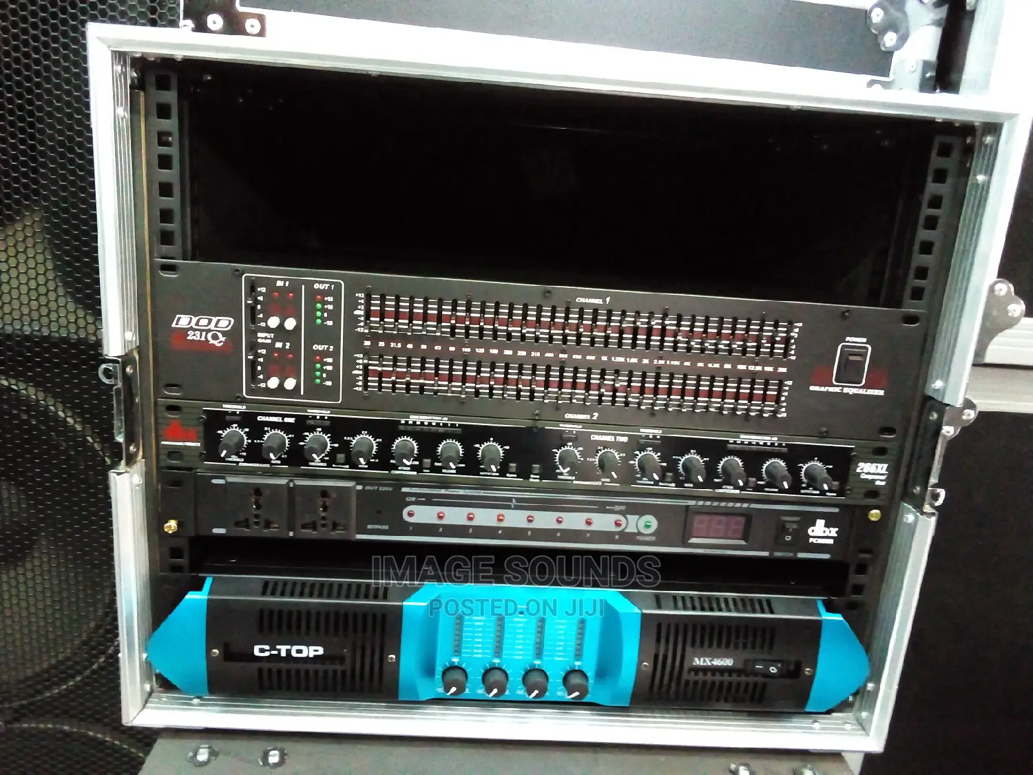 4channel Power Amplifier With Equalizer, Crossover Rack