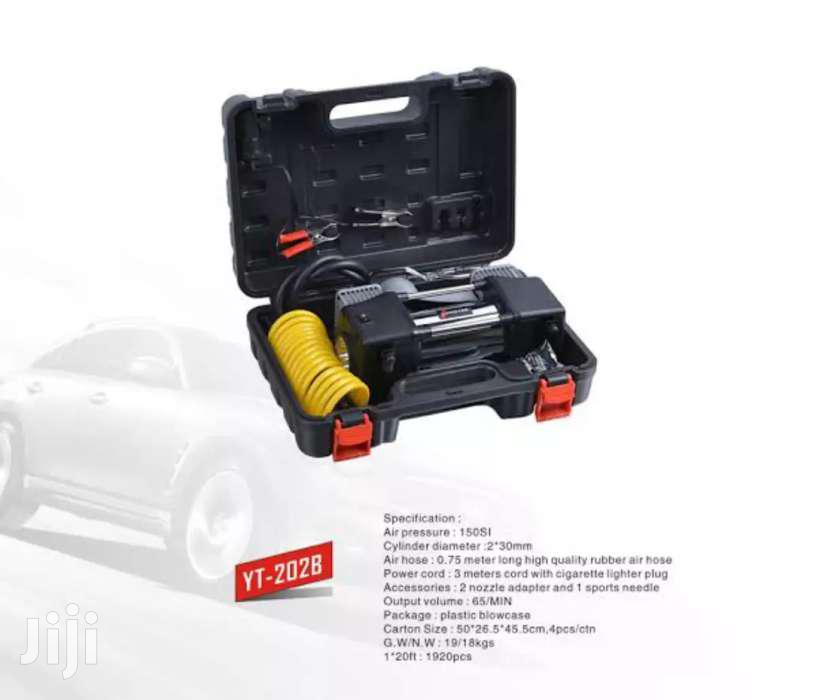 Car Double Cylinder Air Pump With Tools