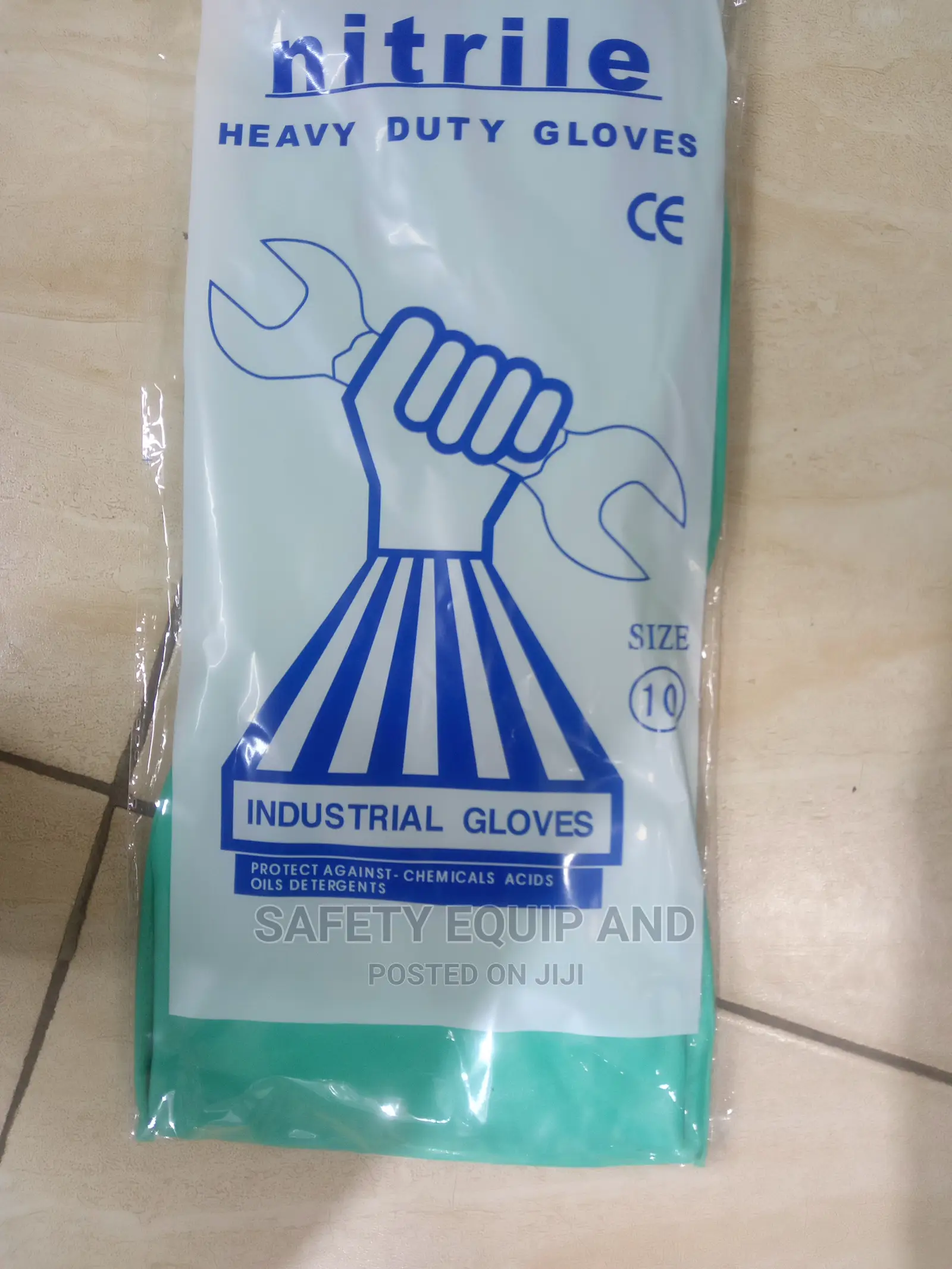 Nitrile Coated Gloves-Green Quality