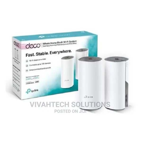 Tp-Link Deco E4 Ac1200 Whole Home Mesh Wi-Fi System (3 Pack)