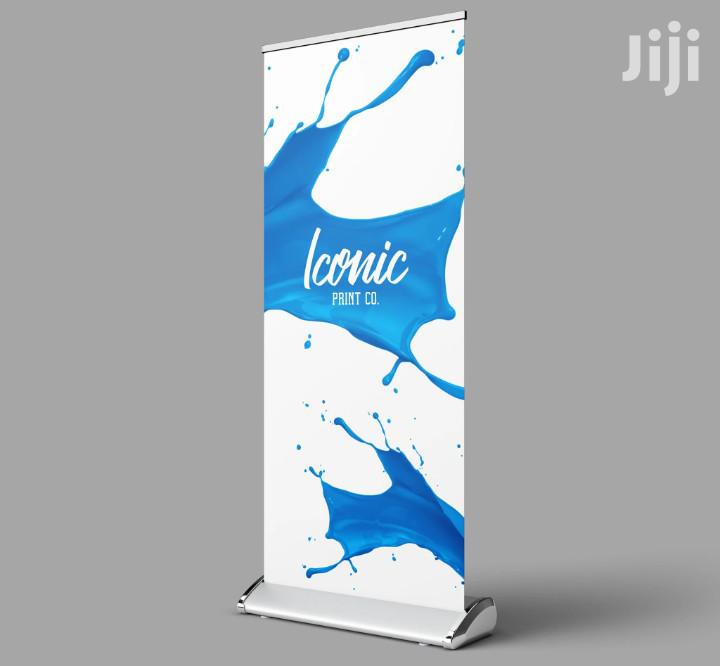Broad Base Roll Up Banner Printing Full Color High