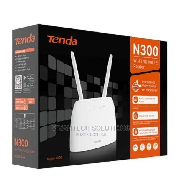 Tenda 4G06 N300 Wi-Fi 4G Volte Router Simcard