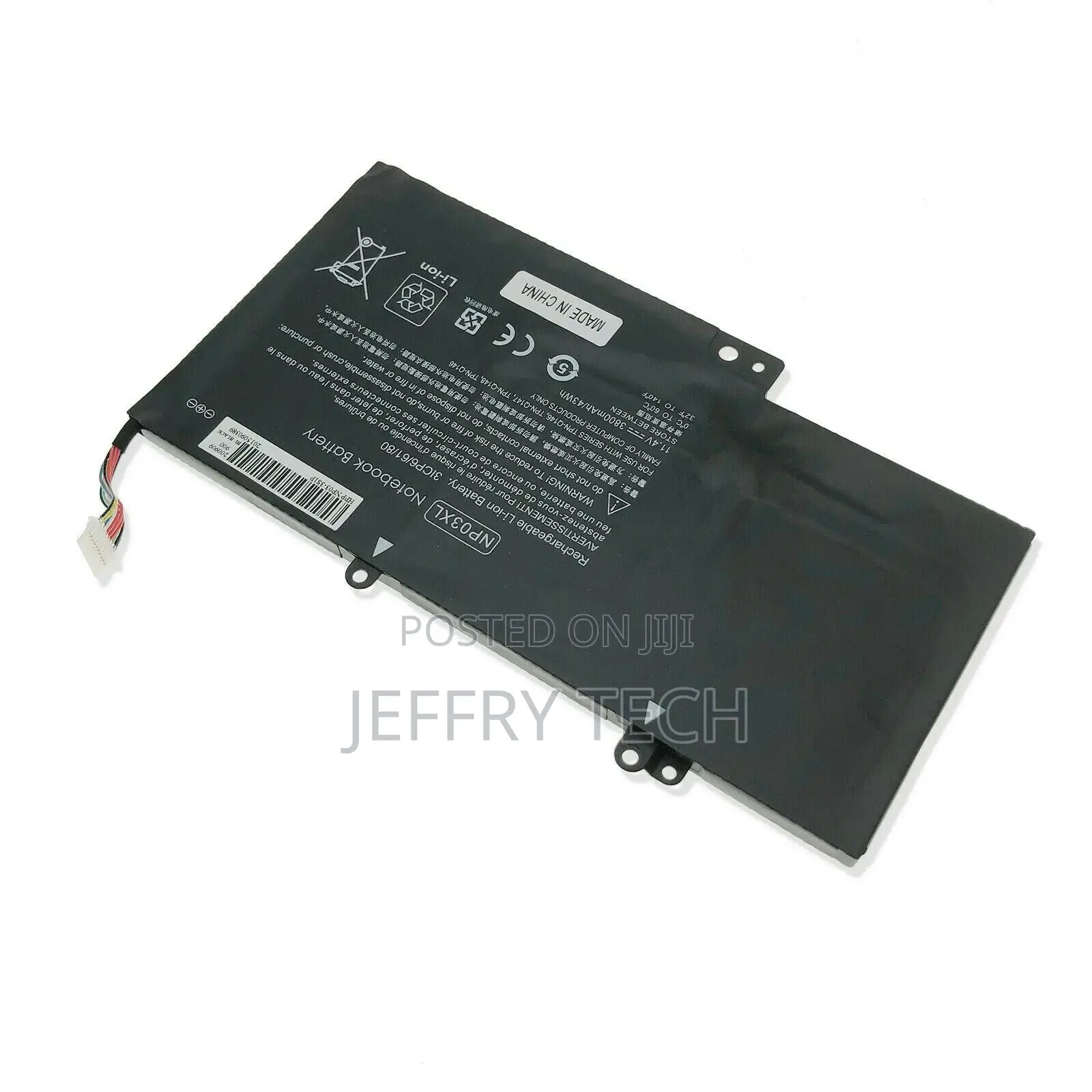 NP03XL Battery for HP HSTNN-LB6L TPN-Q
