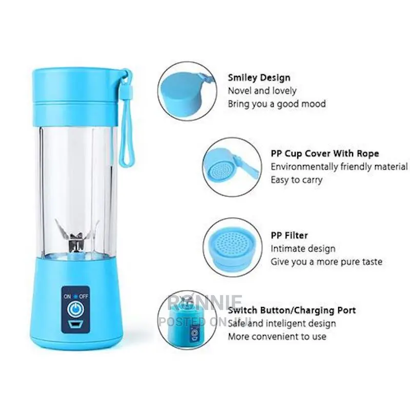 Portable Rechargeable Blender Fruit Juicer Cup With USB