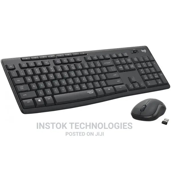 Logitech Mk295 Full-Size Wireless Membrane Keyboard and Mous
