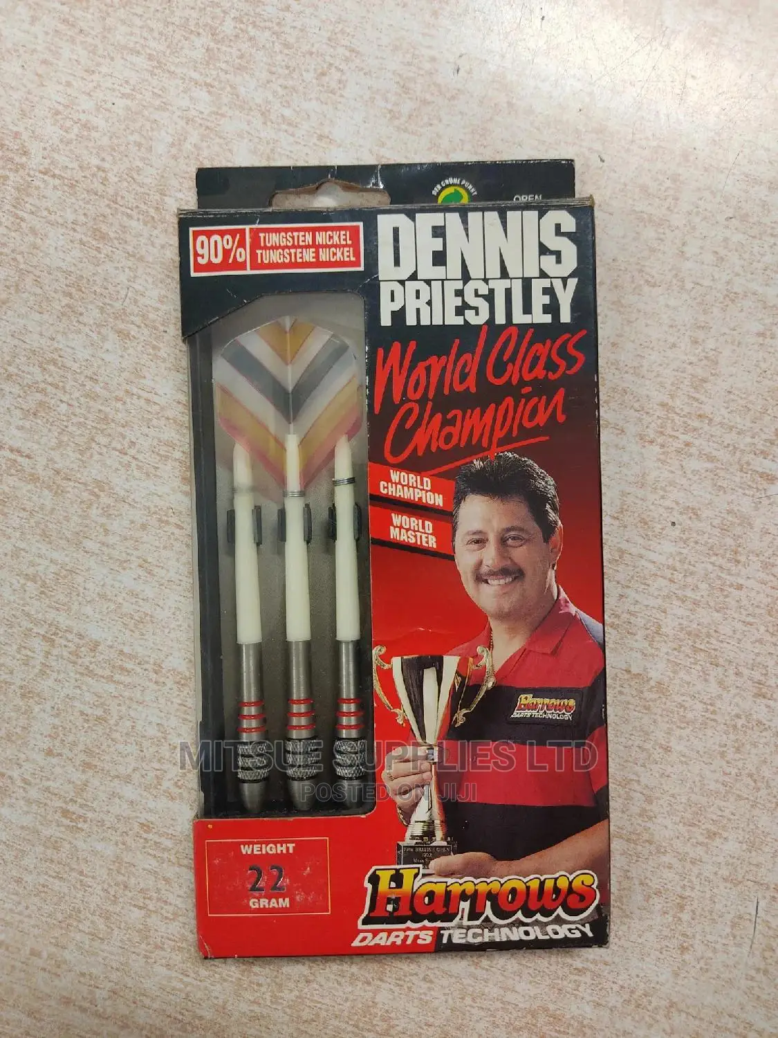 A Set of 3 Harrows Tungsten Darts (Feather Light)-White