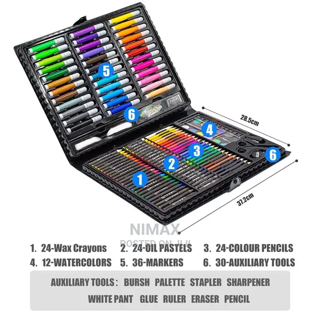 150 PCS Portable Inspiration Creativity Coloring Art Set P