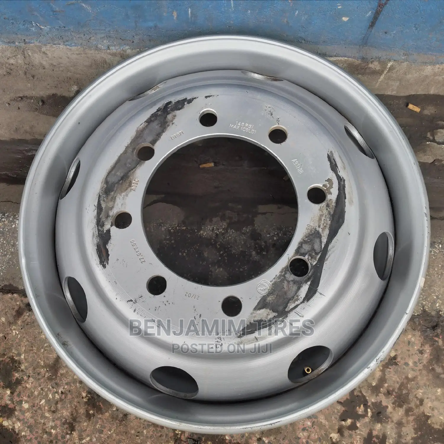 Original Rim for FUSO F1 Size 22.5 Tubeles.