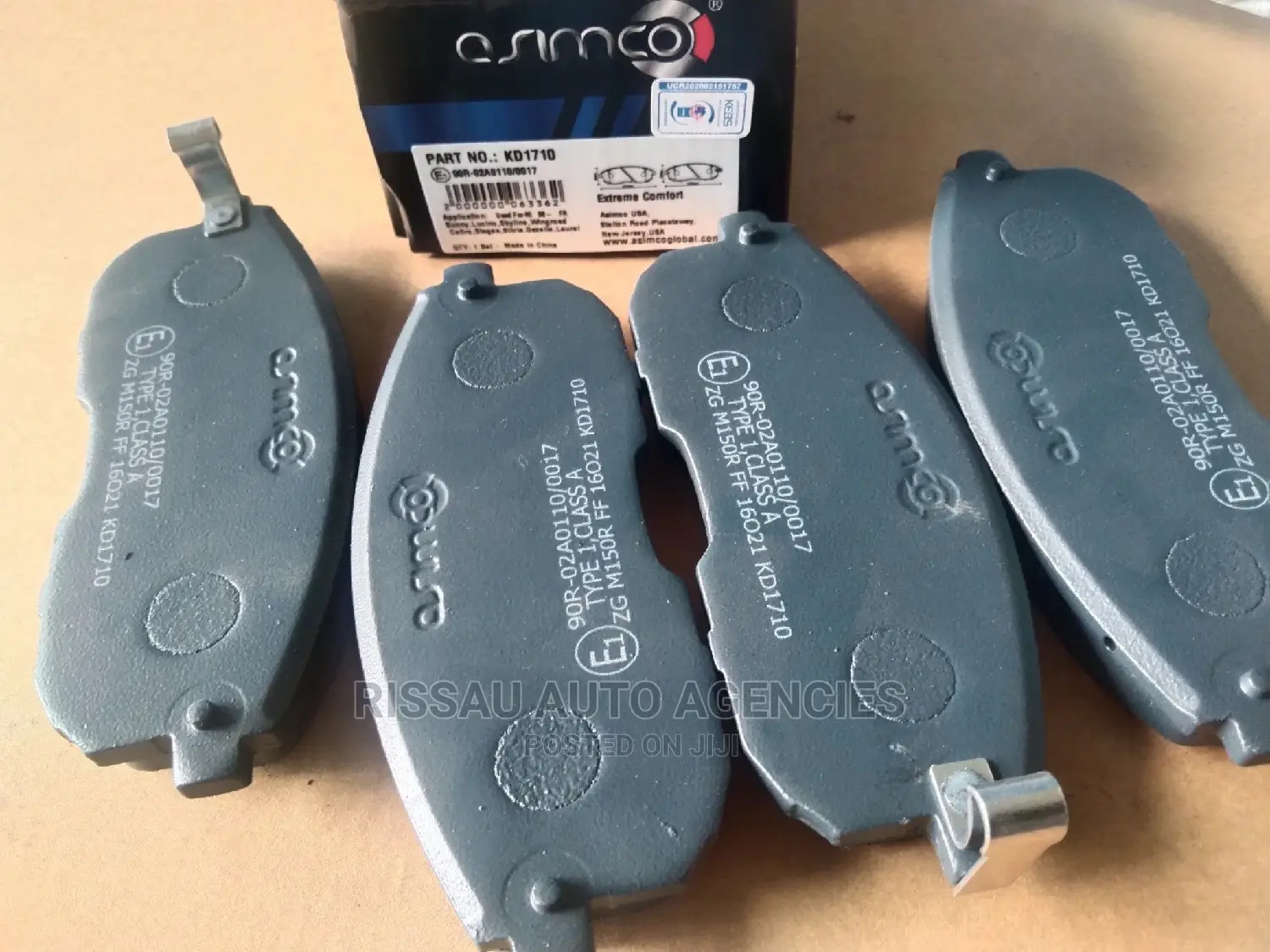 Nissan Juke Asimco Genuine Brake Pads KD1710.