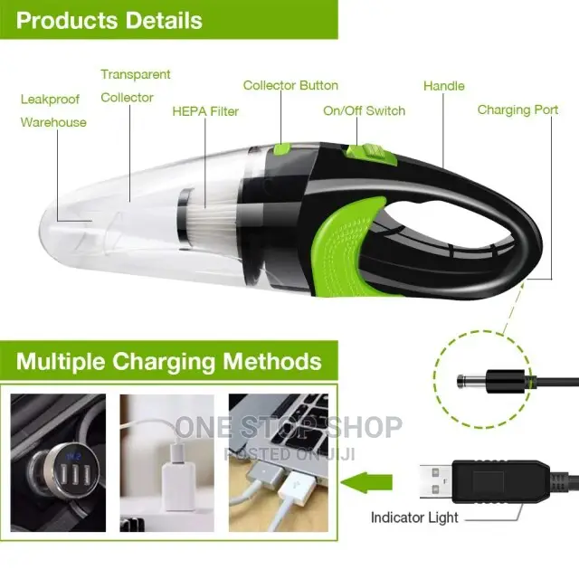 Cordless Car Vacuum Cleaner Wet and Dry