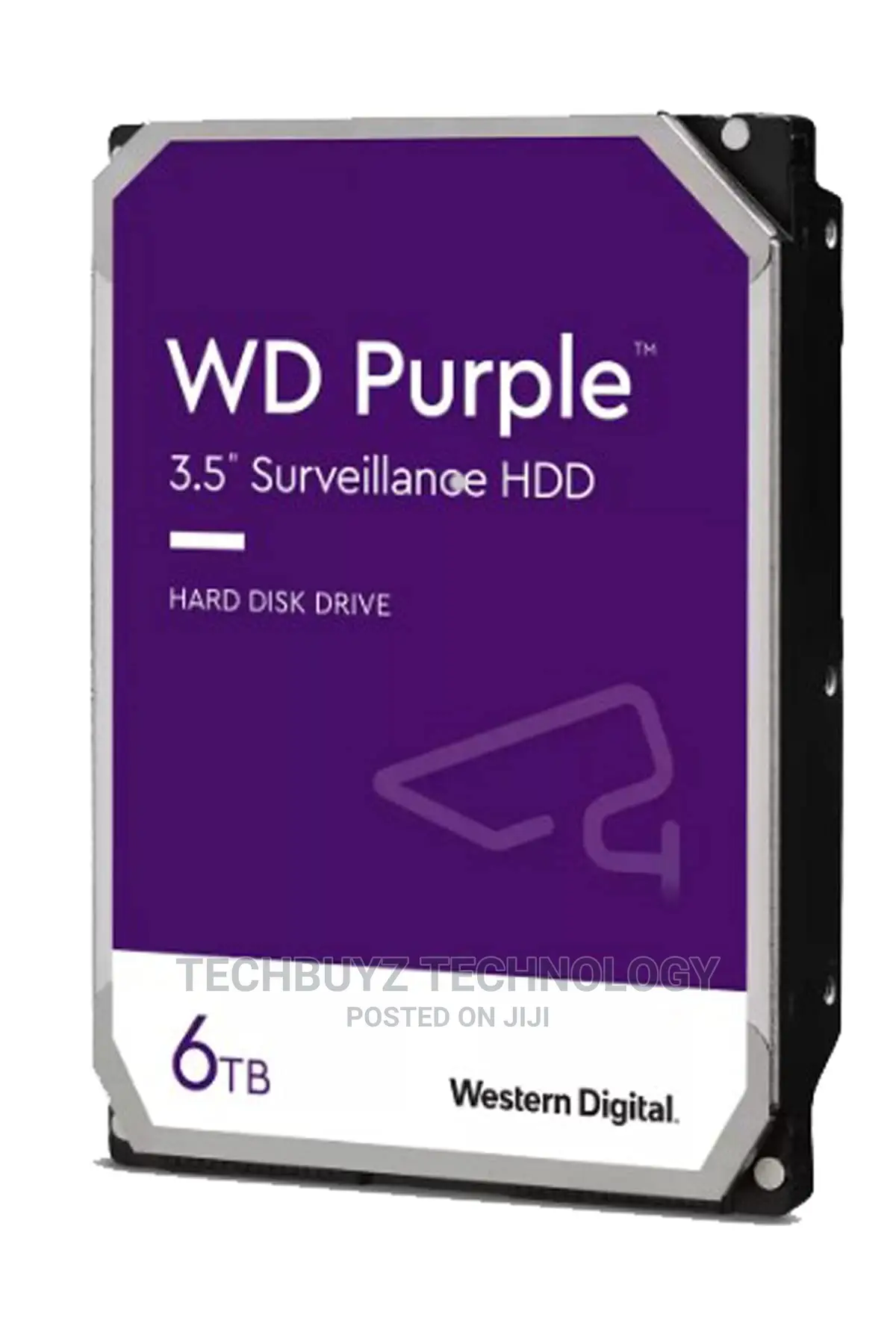 WD Purple Surveillance Hard Drive - 6 TB, 128 MB, 5640 RPM