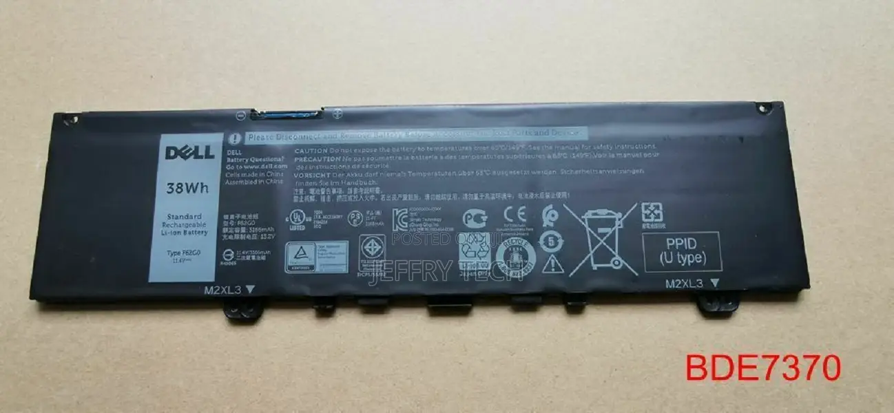 Original F62G0 Battery for Dell Vostro 5370 Inspiron 5370 73