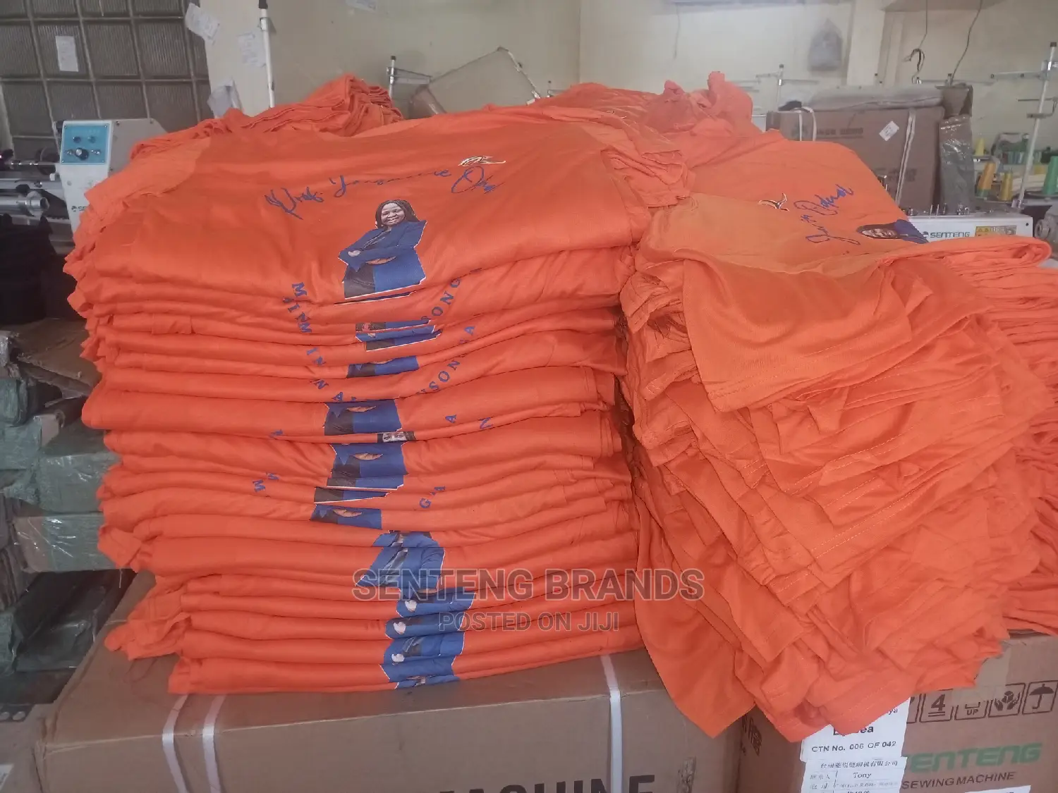 Polyester Orange T-Shirts