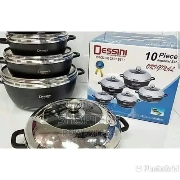 10 Pieces Dessini Cookware.
