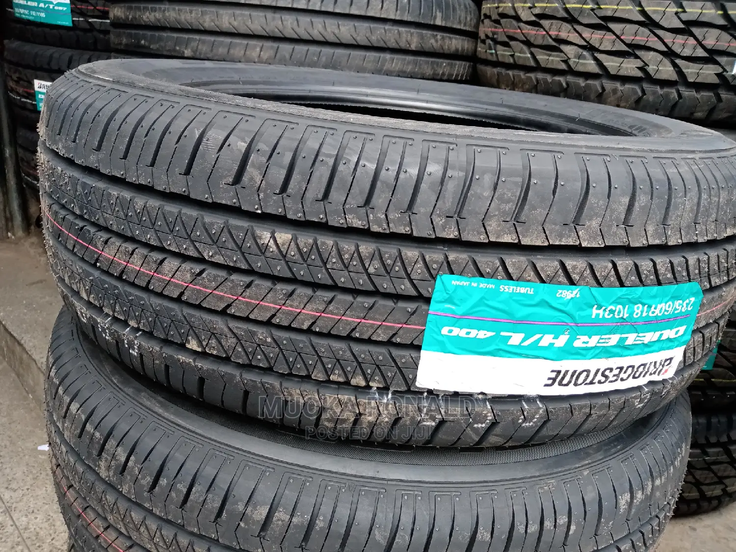 235/60r18 BRIDGESTONE TYRE (DUELER H/L 400) Made in Japan