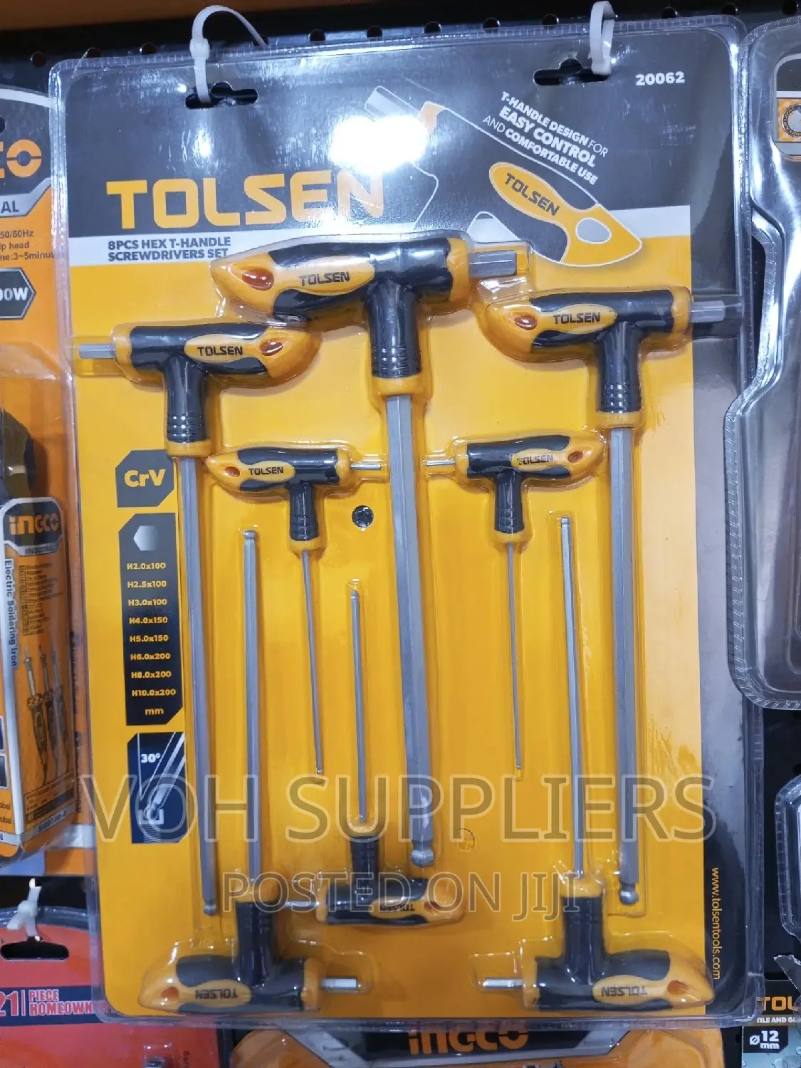 8pcs Hex T-Handle Screwdrivers Set