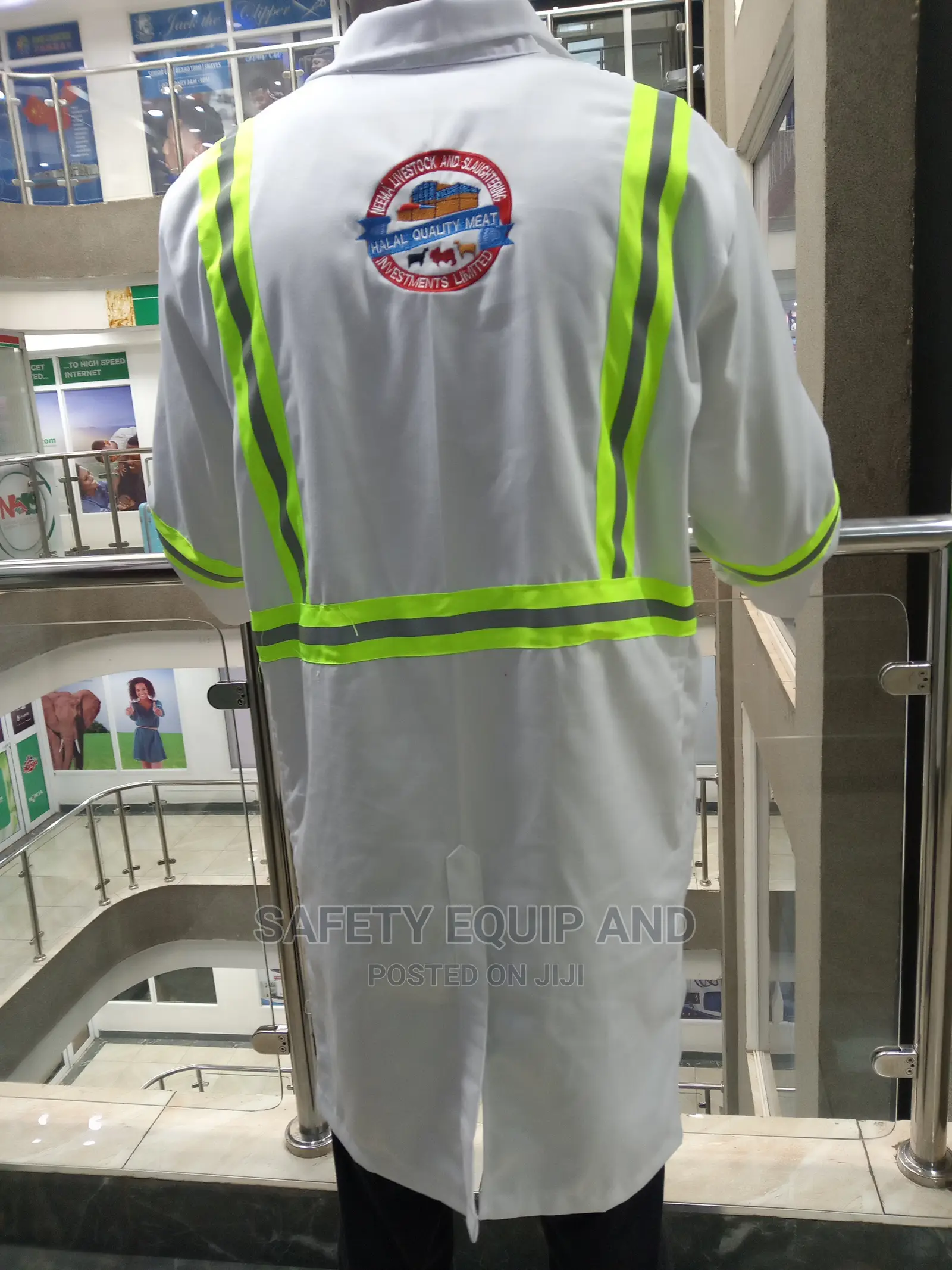 Quality White Lab Coats-With Reflective Stripes