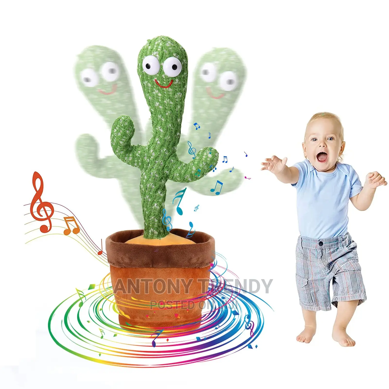 Kids Dancing Talking Cactus Toys for Baby Boys and Girls