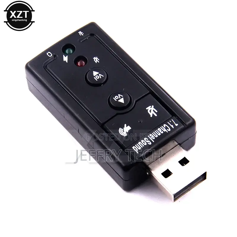 7.1 External USB Sound Card USB to Jack 3.5mm Headphone Aud