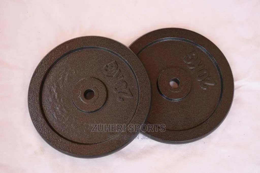 20kg Barbell Plates Cast Iron Pair