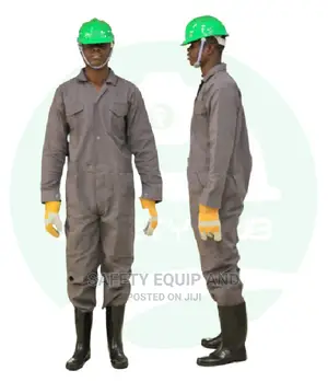 Overalls With Industrial Hard Cap