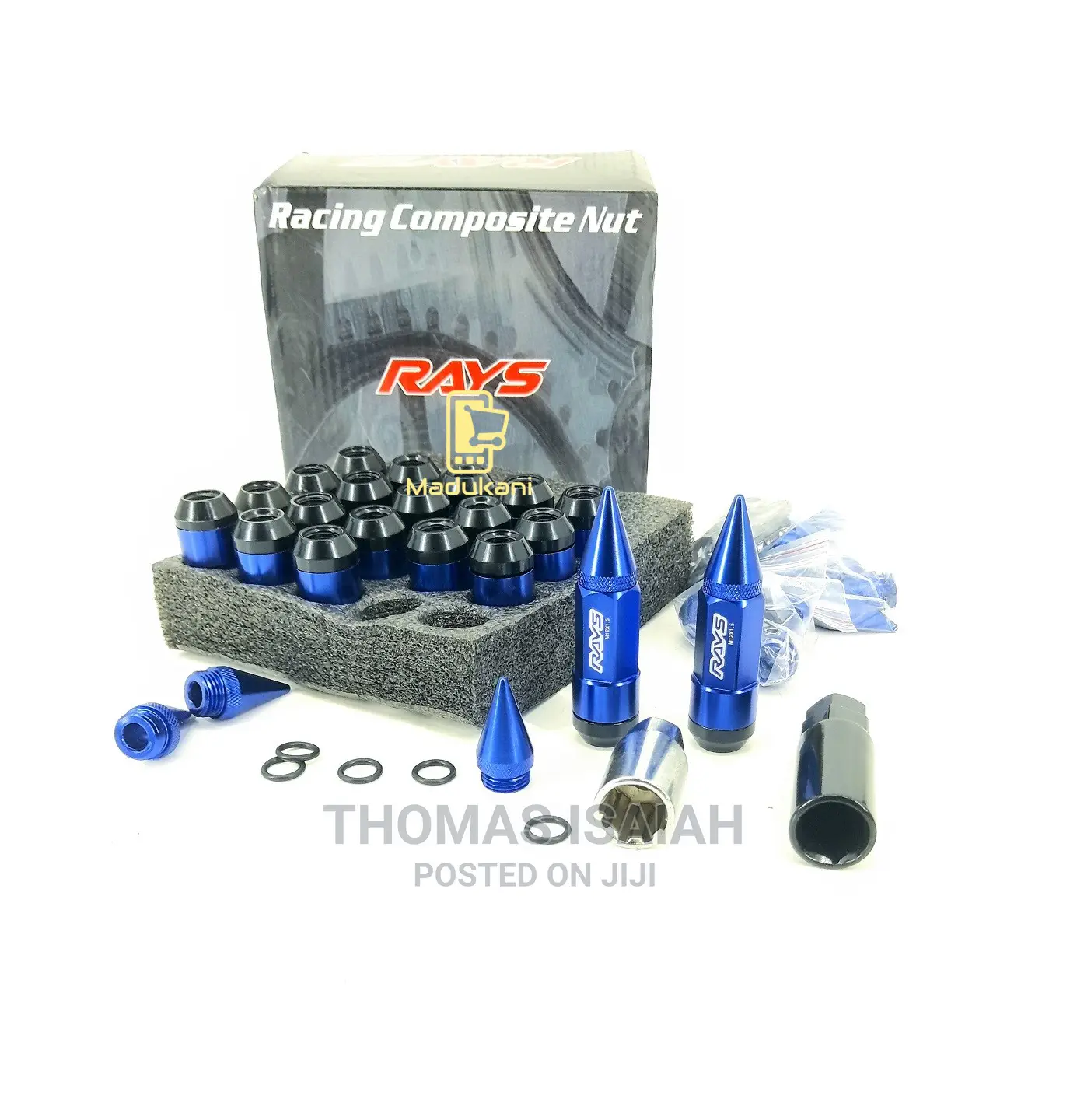 20PCS Toyota 80mm Steel Spike Lug Nuts With Socket Key 12x1.