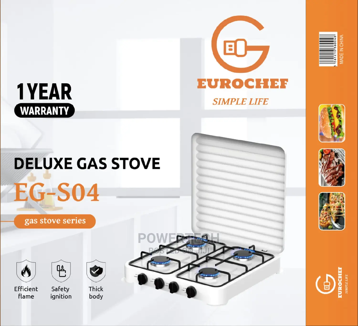 Eurochef - Four Burner Cooker