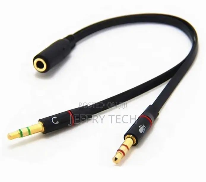 Headphone Splitter for Computer 3.5mm Female to 2 Dual 3.5mm