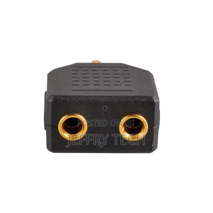 3.5mm Stereo Jack Headphone Splitter Adaptor 1 Plug to 2 Soc