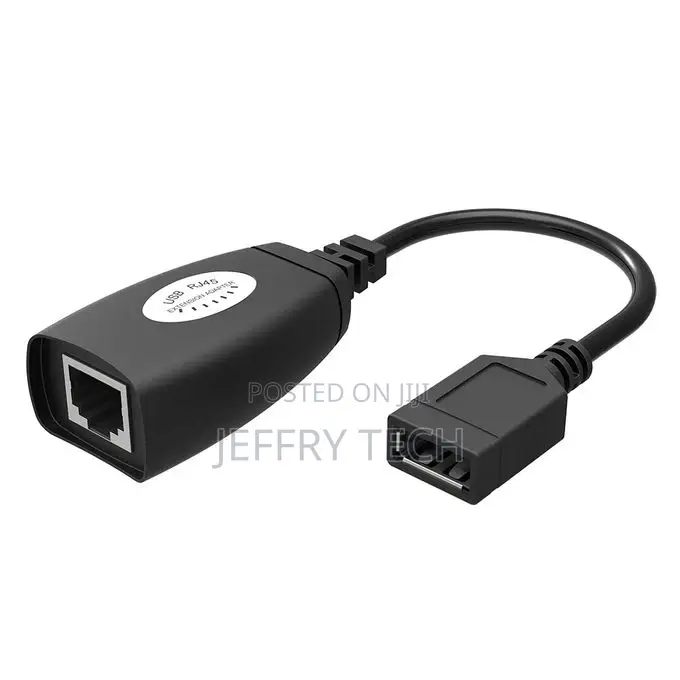 USB Extender Adapter 50m Single RJ45 Ethernet CAT5E 6 Up To