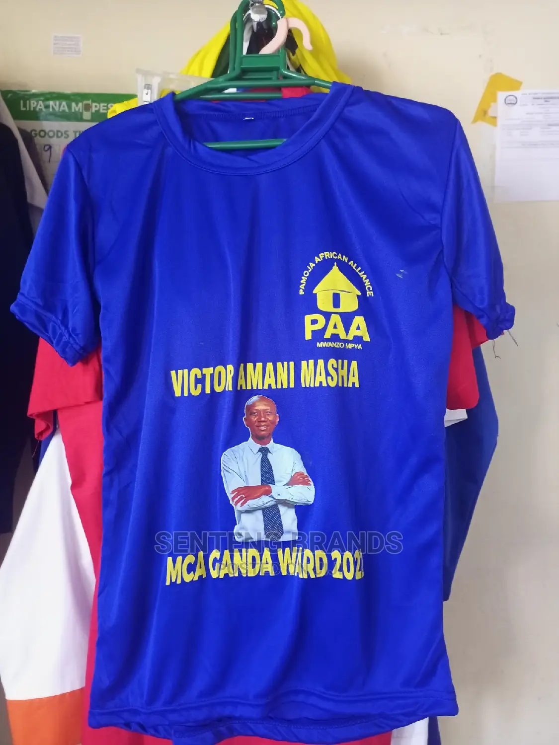 Printed Royal Blue T-Shirts