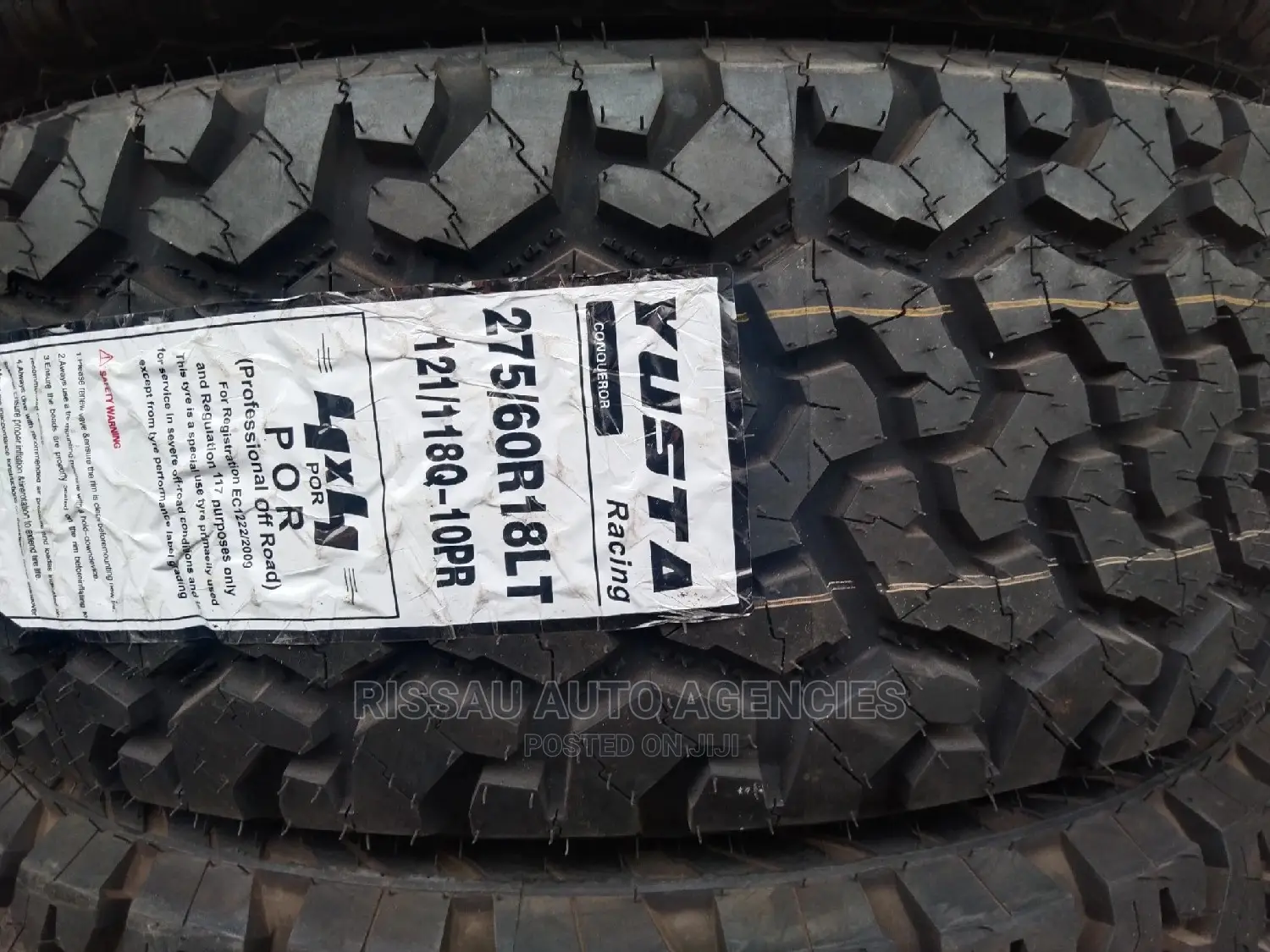 275/60 R 18 Yusta All Terrain Tyres.