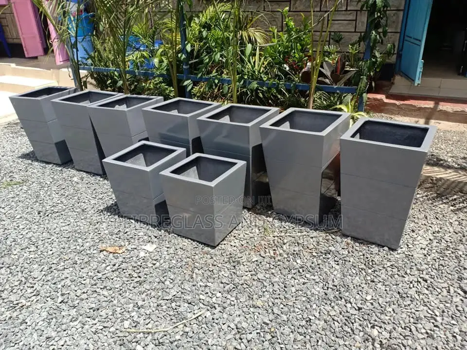 Square Fibreglass Flower Pot/Planter