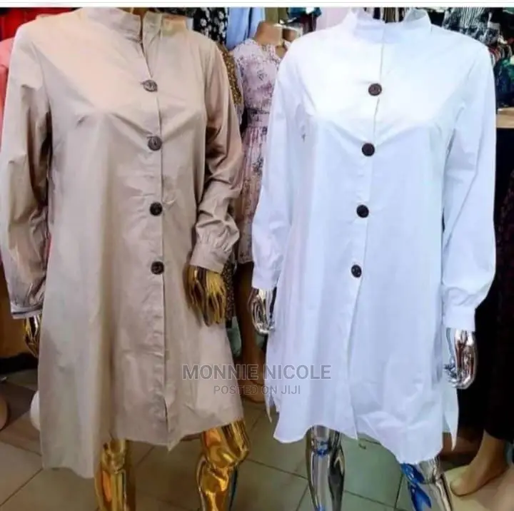 Shirt Dress/ Free Dress/White Maternity Dress