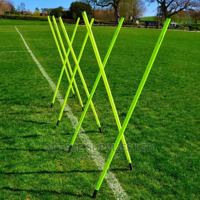 A Set of 12 Telescopic Training Slalom Poles With Bag