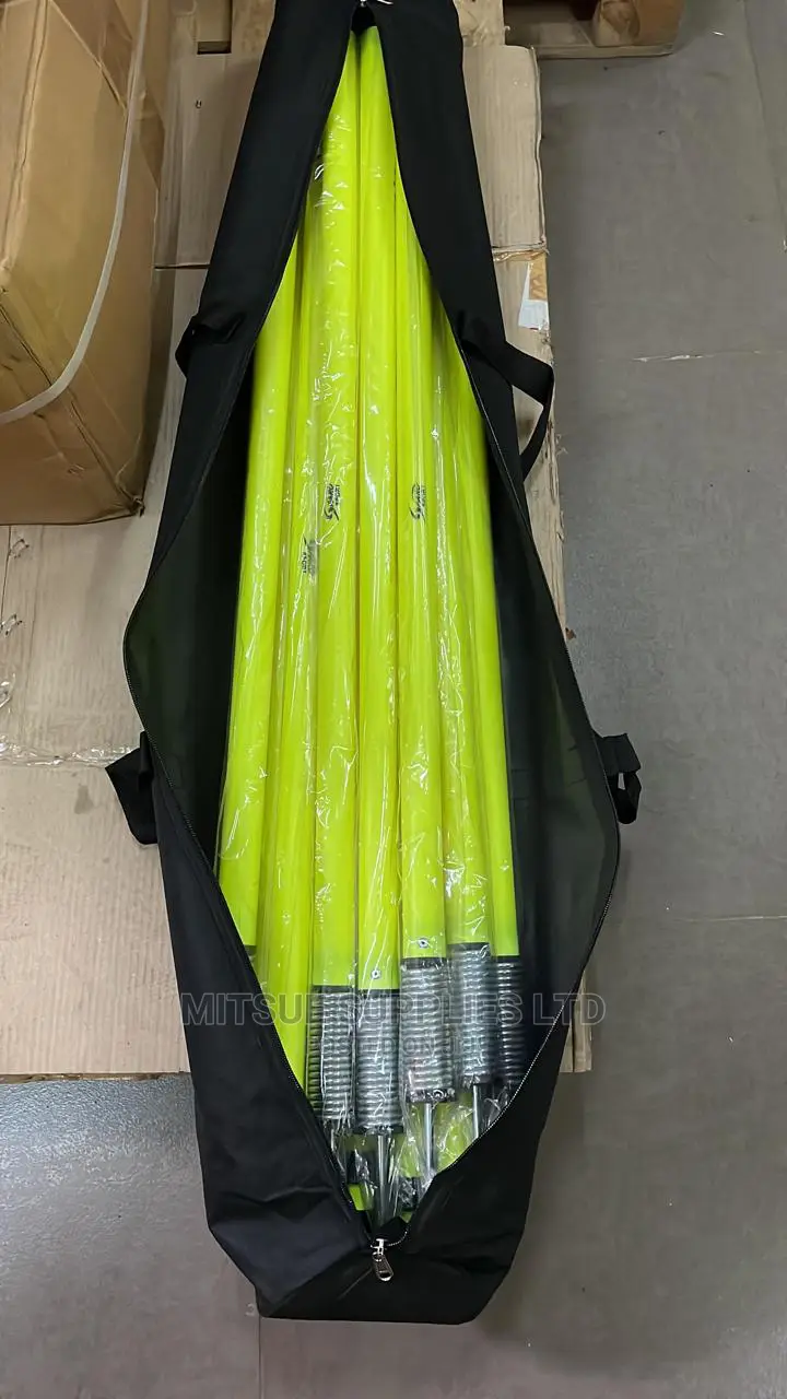 A Set of 12 Telescopic Training Slalom Poles With Bag