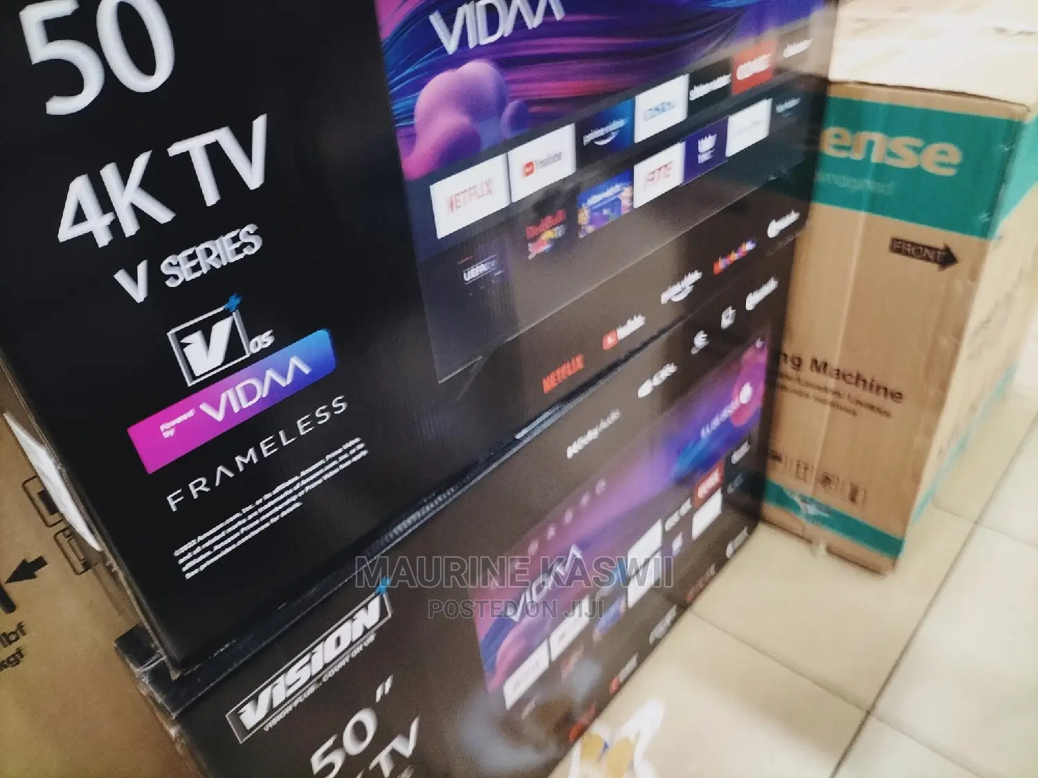 Vision Plus 50′′ Frameless 4K UHD Smart Android TV Vp-8850kv