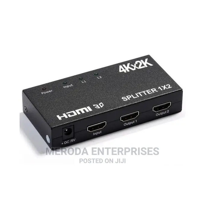 HDMI Amplifier Splitter 1x2 1 Input 2 Output 4kx2k Suppo