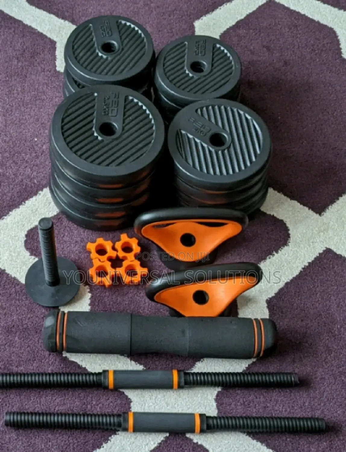 40kg 6in1dumbells With Kettle Bell