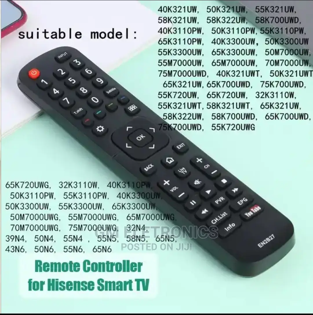 Hisense EN2B27 Universal TV Remote.