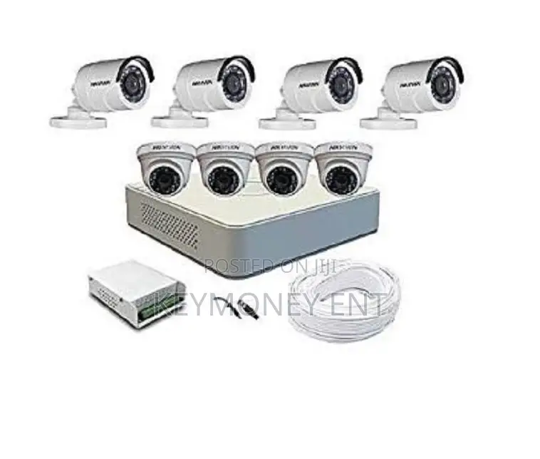 Hikvision 8 CCTV Cameras Full Kit ( With 8-Ch DVR 1 TB Har