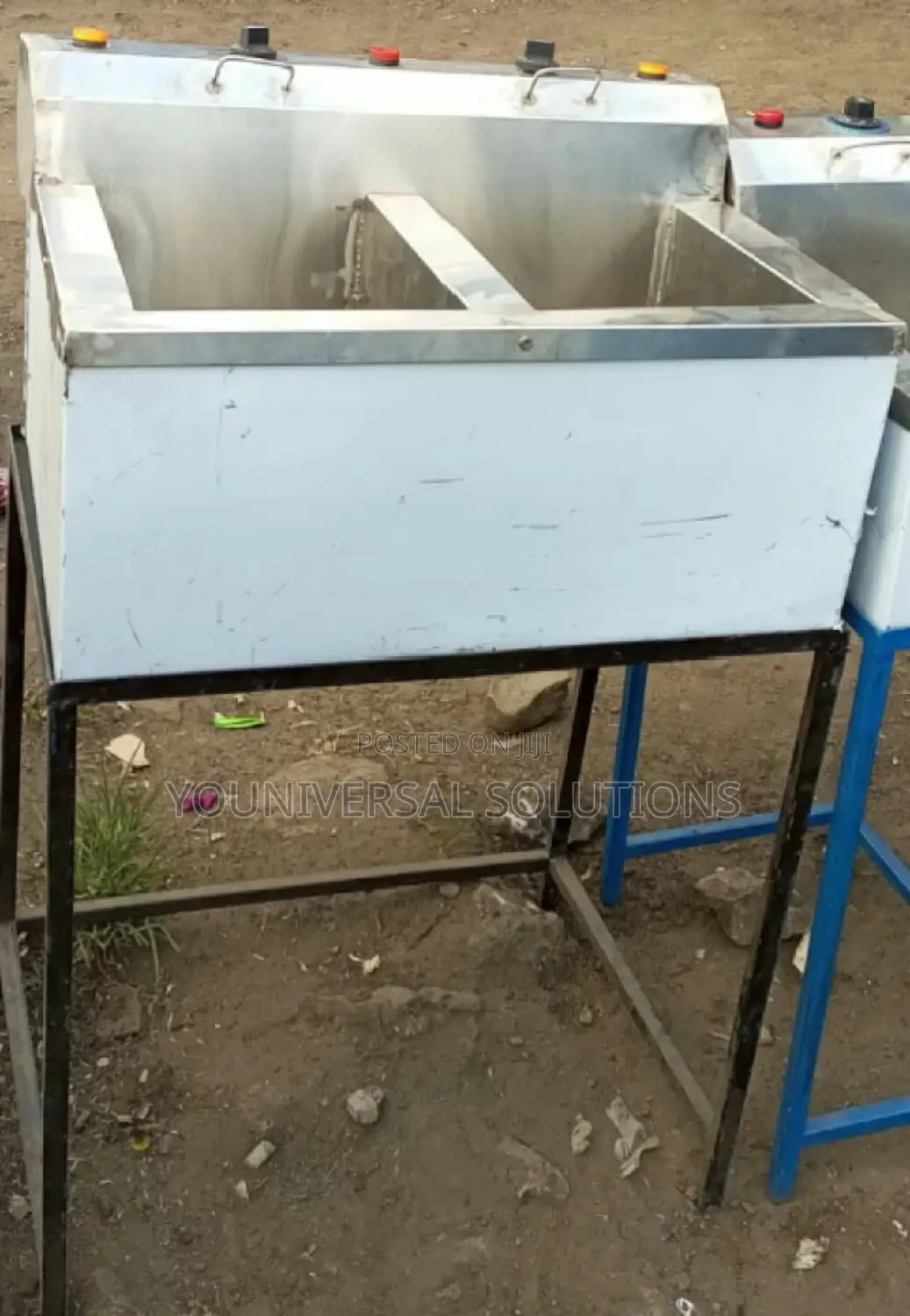 Commercial Juakali Double Deep Fryer.