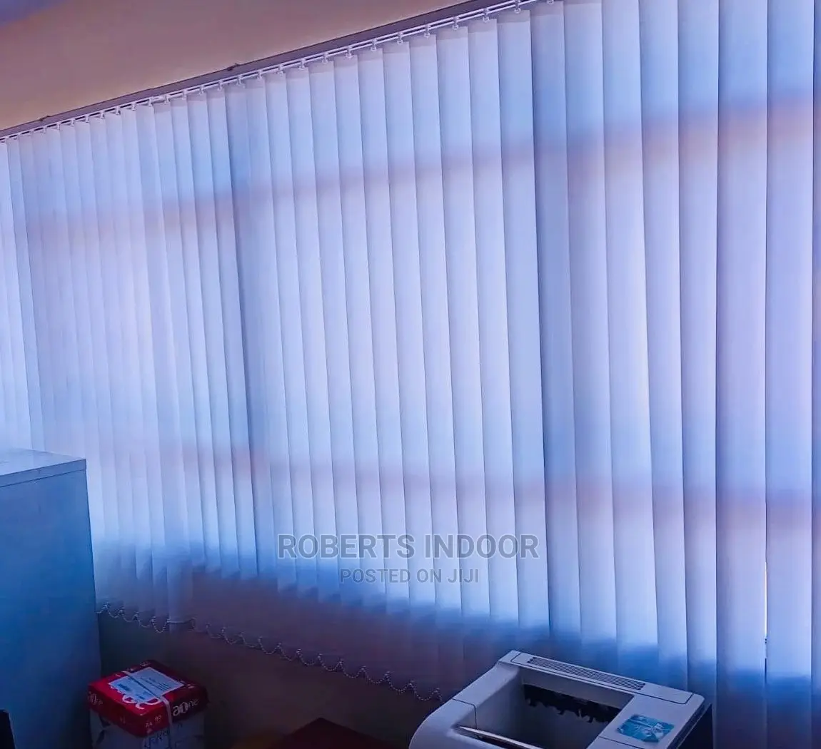 White Vertical Window Blinds