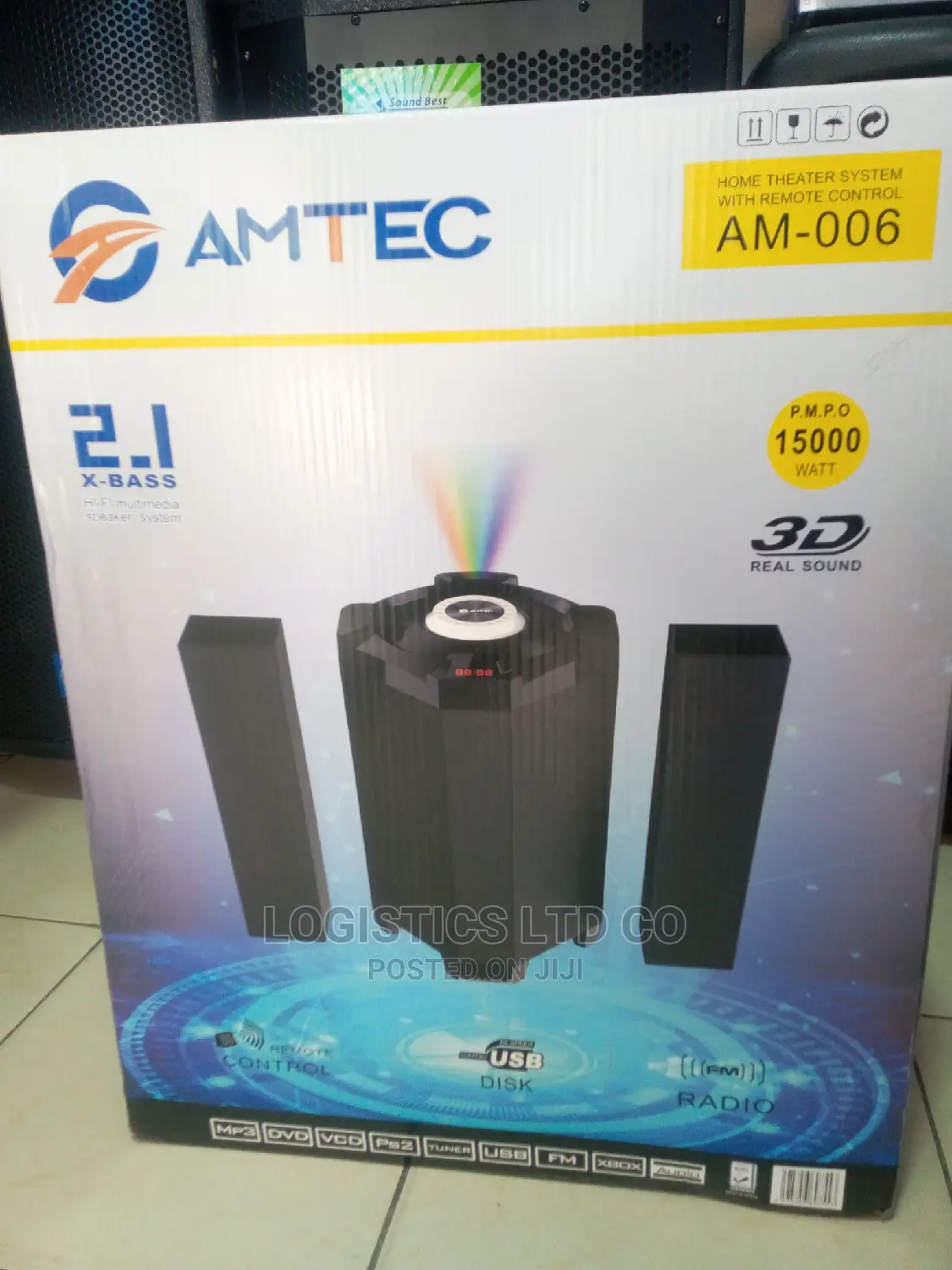 Amtec AM-006 2.1ch X-Bass Subwoofer Multimedia System