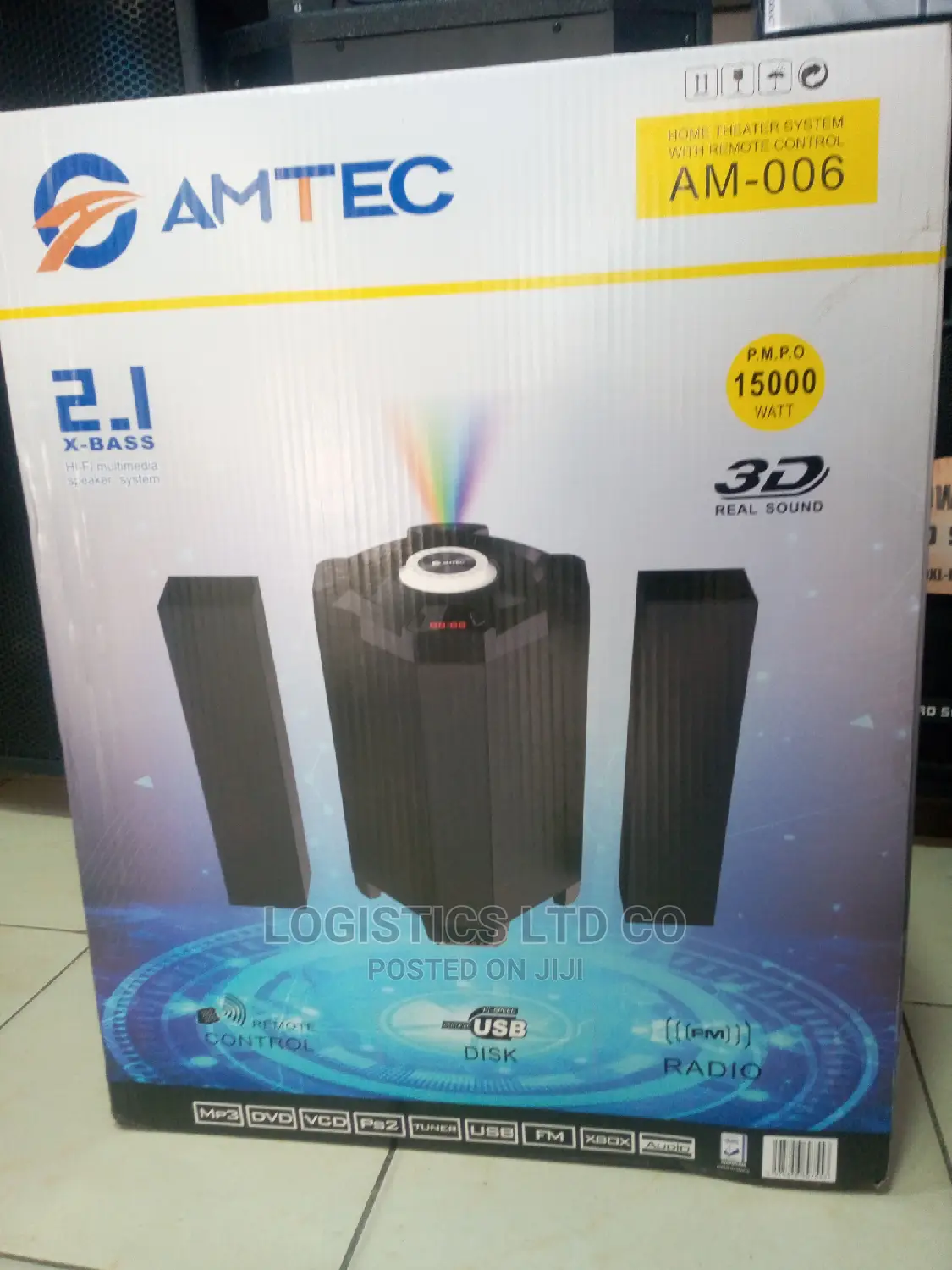 Amtec AM-006 2.1ch X-Bass Subwoofer Multimedia System