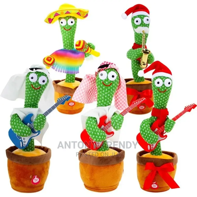 Music Dancing Cactus Plush Toy