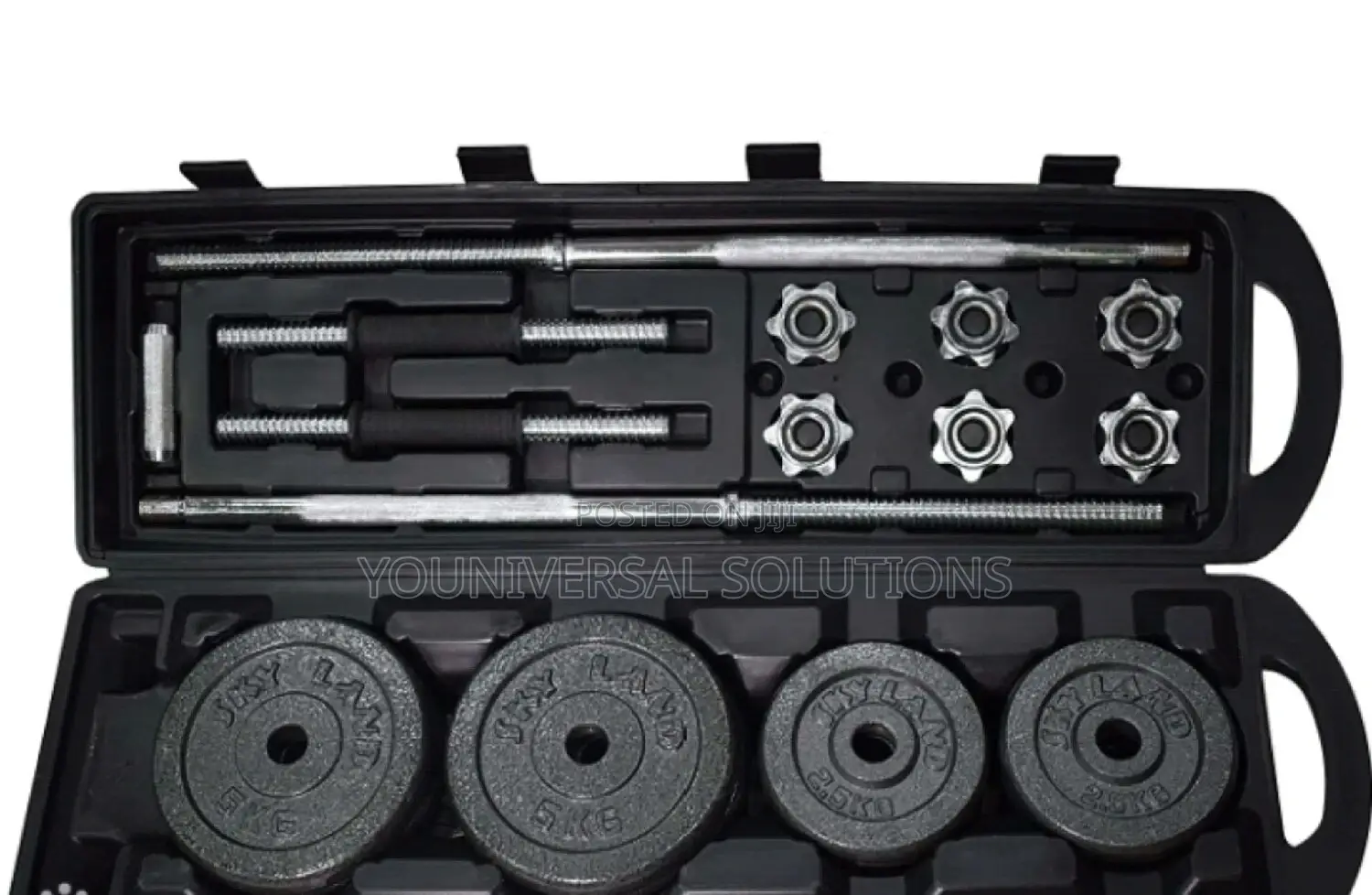 50kg Dumbells With Barbell